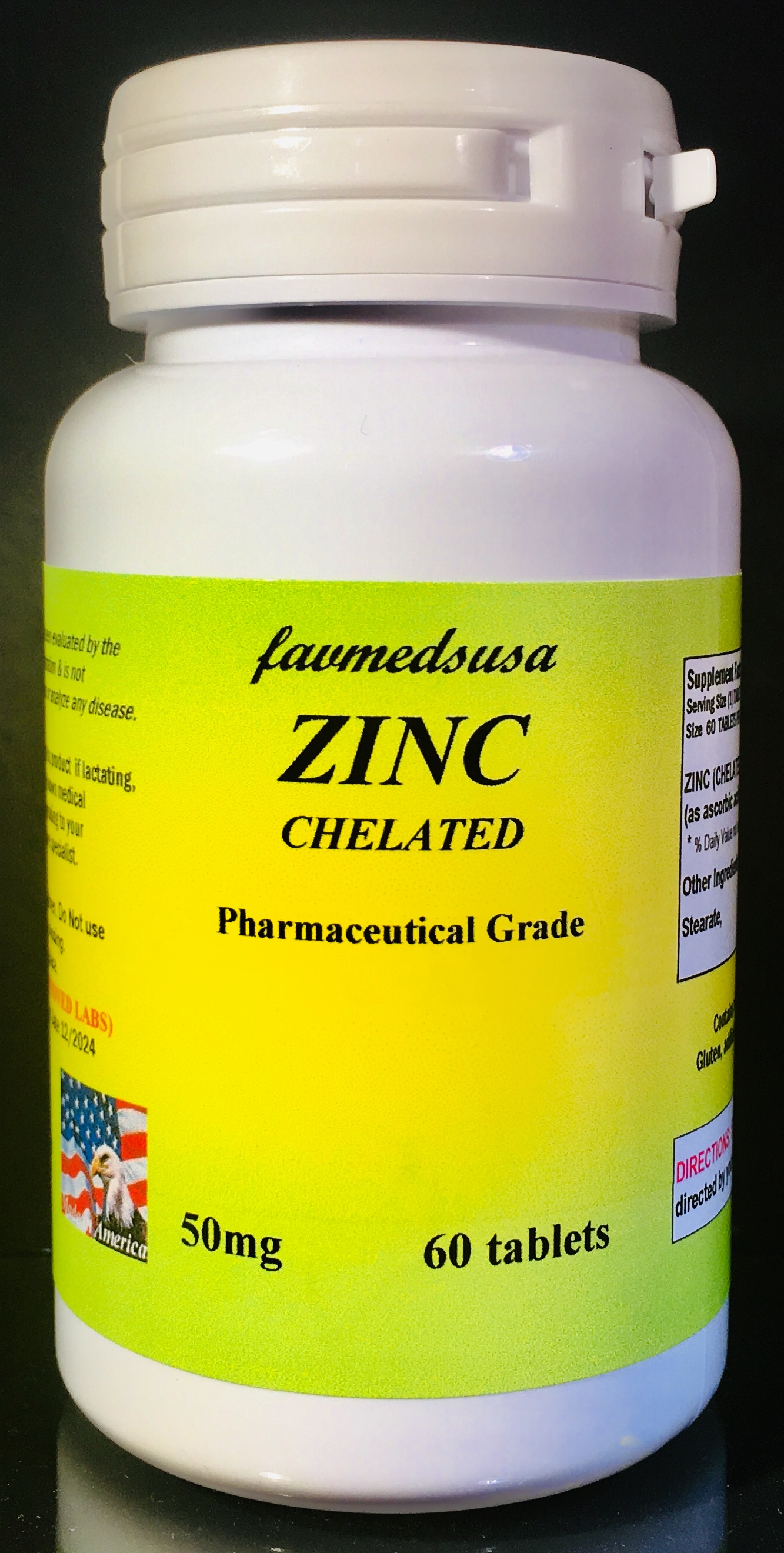 Zinc 50mg - 60 tablets